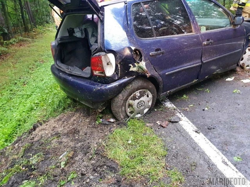 Wypadek na trasie Bierdzany - Jełowa.