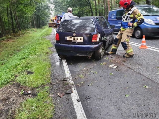 Wypadek na trasie Bierdzany - Jełowa.