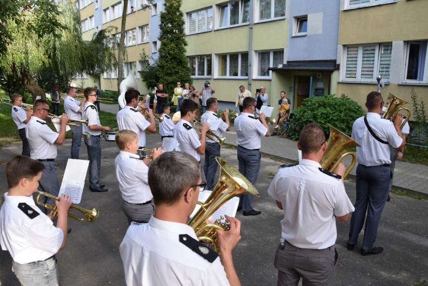 Koncert orkiestr dętych na osiedlu Serbinów w Kaliszu