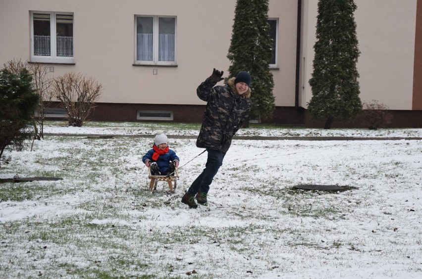 Oświęcim. Zima dała o sobie znać, trochę nieśmiało, ale jednak