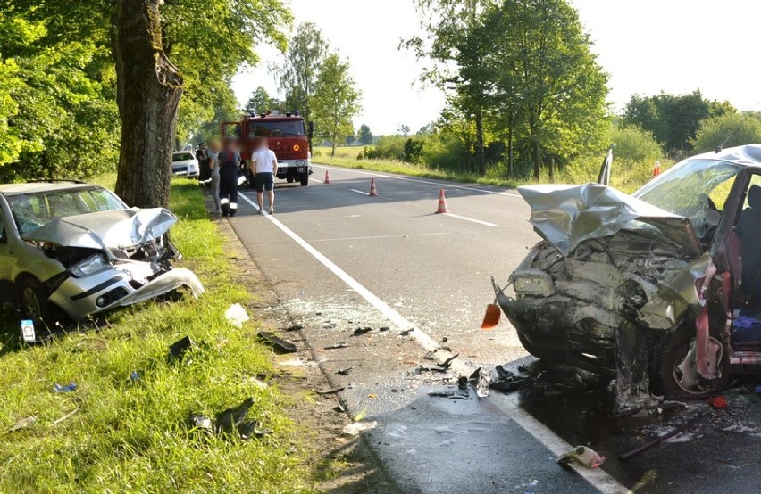 Śmiertelny wypadek w Czarnej Wodzie. Czołówka na drodze. Zginął kierowca samochodu [zdjęcia]