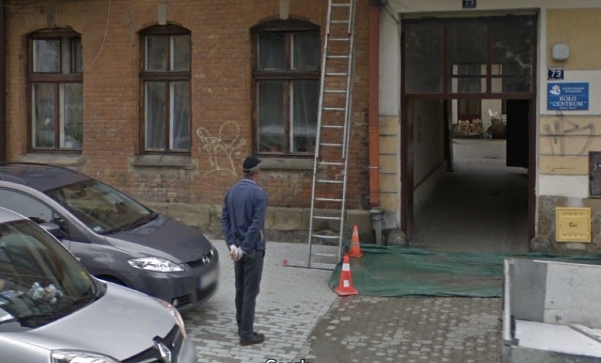 Sądeczanie przyłapani przez Google Street View