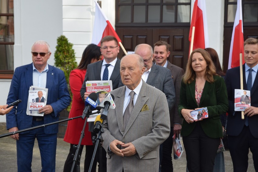 Konferencja odbyła się z udziałem kandydatów PiS do Sejmu i...