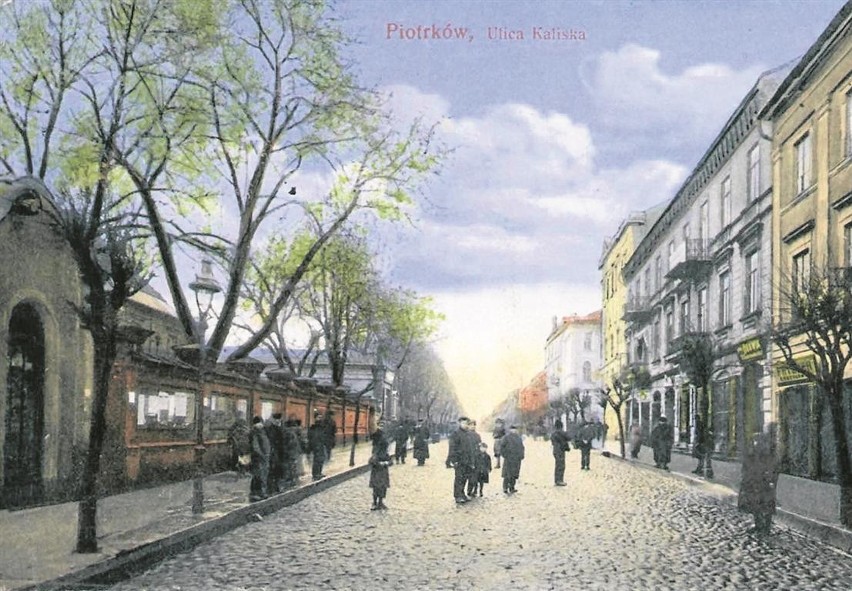 Koniec XIX wieku. Główna ulica Piotrkowa, od 1867 roku...
