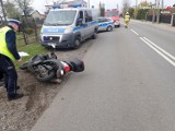 Wypadek motocyklisty w Piecach. Kierująca pandą wymusiła pierwszeństwo [ZDJĘCIA]