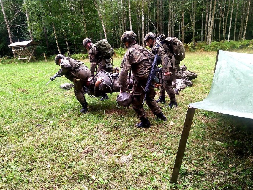 Żołnierze Obrony Terytorialnej z Radomia szkolili się w Bieszczadach. Na zakończenie pokonali górski szlak. Zobacz zdjęcia