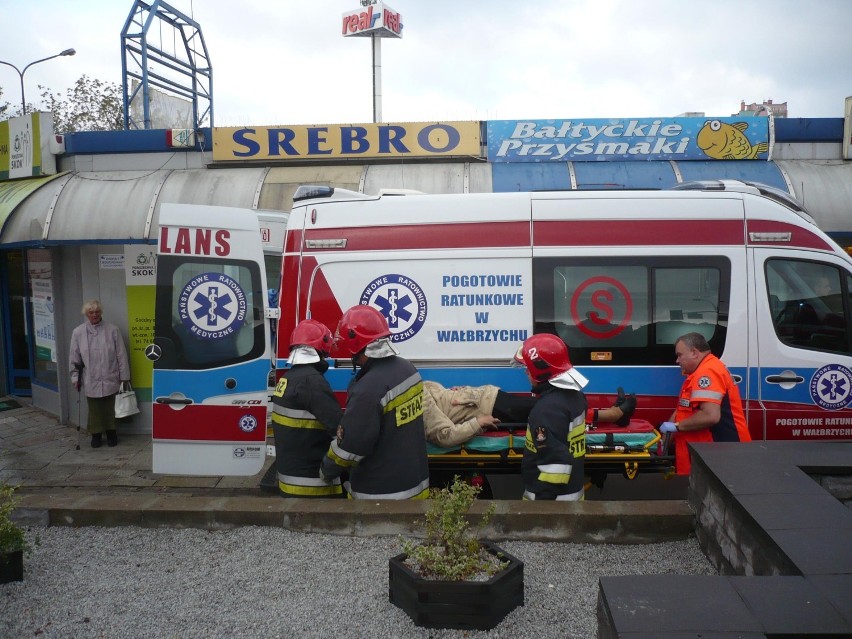 Wypadek na pl. Zamenhofa w Wałbrzychu