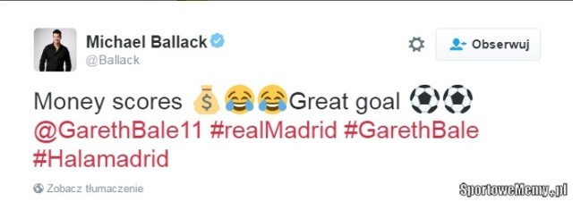 Legia - Real. Zobacz tweety po meczu. Komentował nawet Michael Ballack!