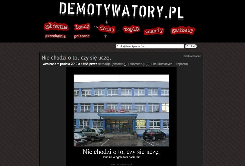 Dąbrowa Górnicza w serwisie Demotywatory.pl. Z czego się śmiejemy? Co nas demotywuje?