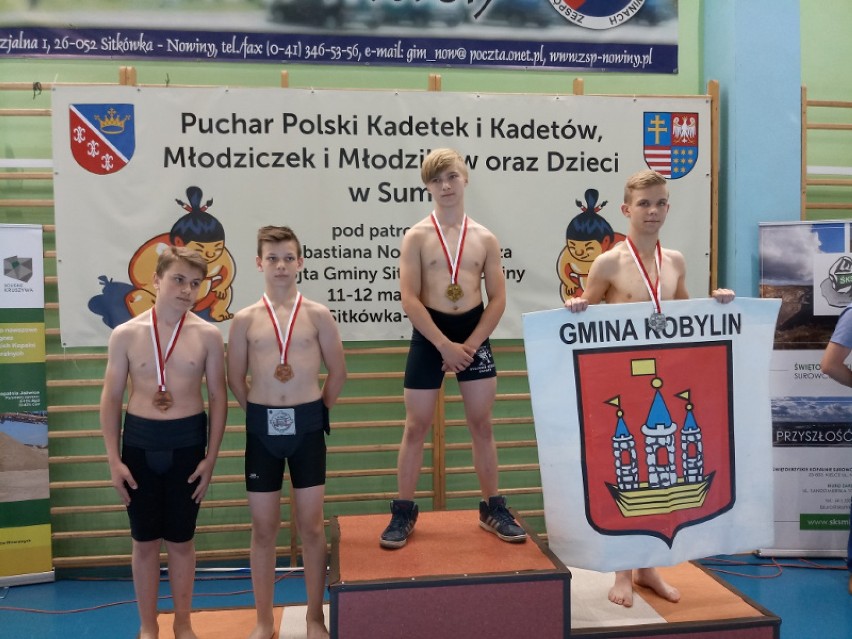 Młodzi sumocy z Kobylina zajęli III miejsce podczas Pucharu Polski Kadetów i Młodzików w Kielcach [FOTO]