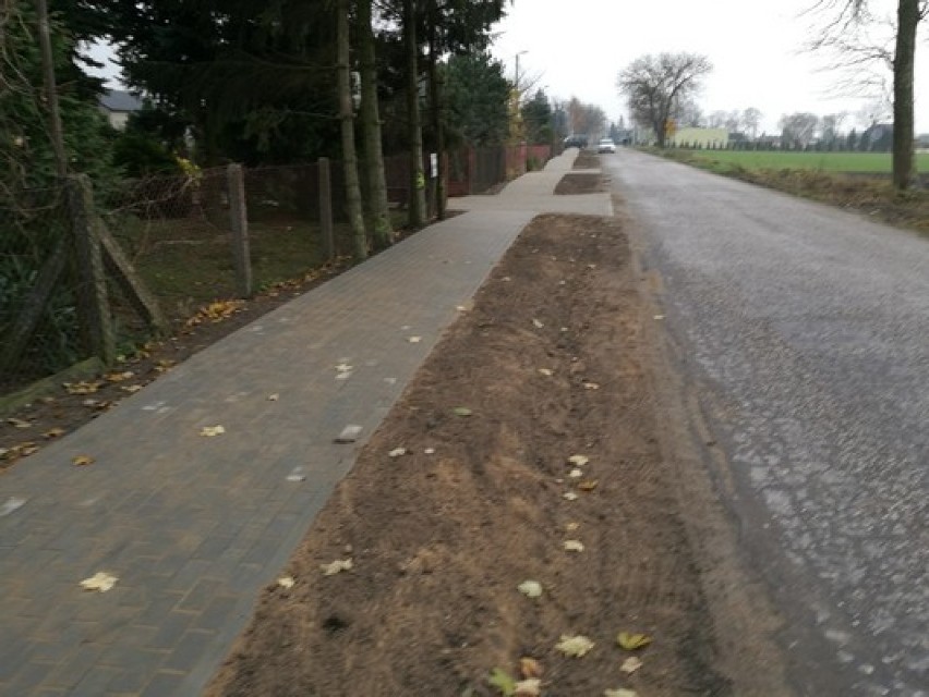 Dwa odcinki chodników powstały w ostatnim czasie przy drogach powiatowych na terenie gminy Ciechocin