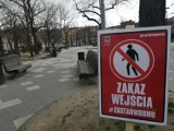 Parki, bulwar i skwery oznakowane tabliczkami "zakaz wejścia". Miasto apeluje: zostańcie w domu!