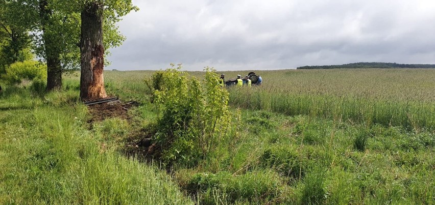 Tragiczny wypadek pod Trzemesznem. Nie żyje 28-latek