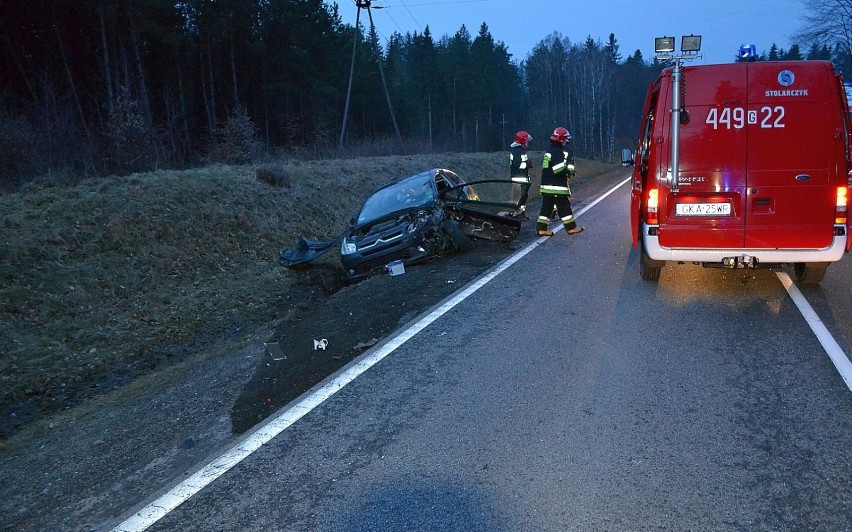 Wypadek na DK 20 - w Hopowie, 4.03.2017