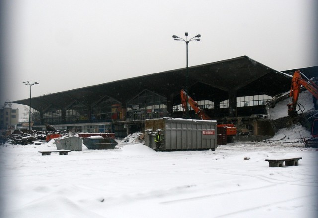 Dworzec PKP w Katowicach - stan na 28.12.2010