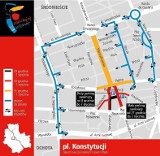 Od czwartku utrudnienia na pl. Konstytucji. Warszawa szykuje się na Sylwestra