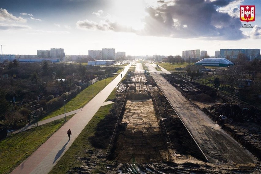  Budowa ostatniego odcinka ulicy Glempa w Inowrocławiu [przepiękne zdjęcia]