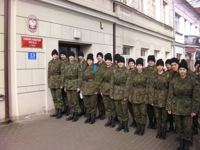 Klasa mundurowa na komendzie