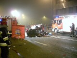 Wypadek na Katowickiej w Chorzowie. Jedna osoba nie żyje, trzy są ranne