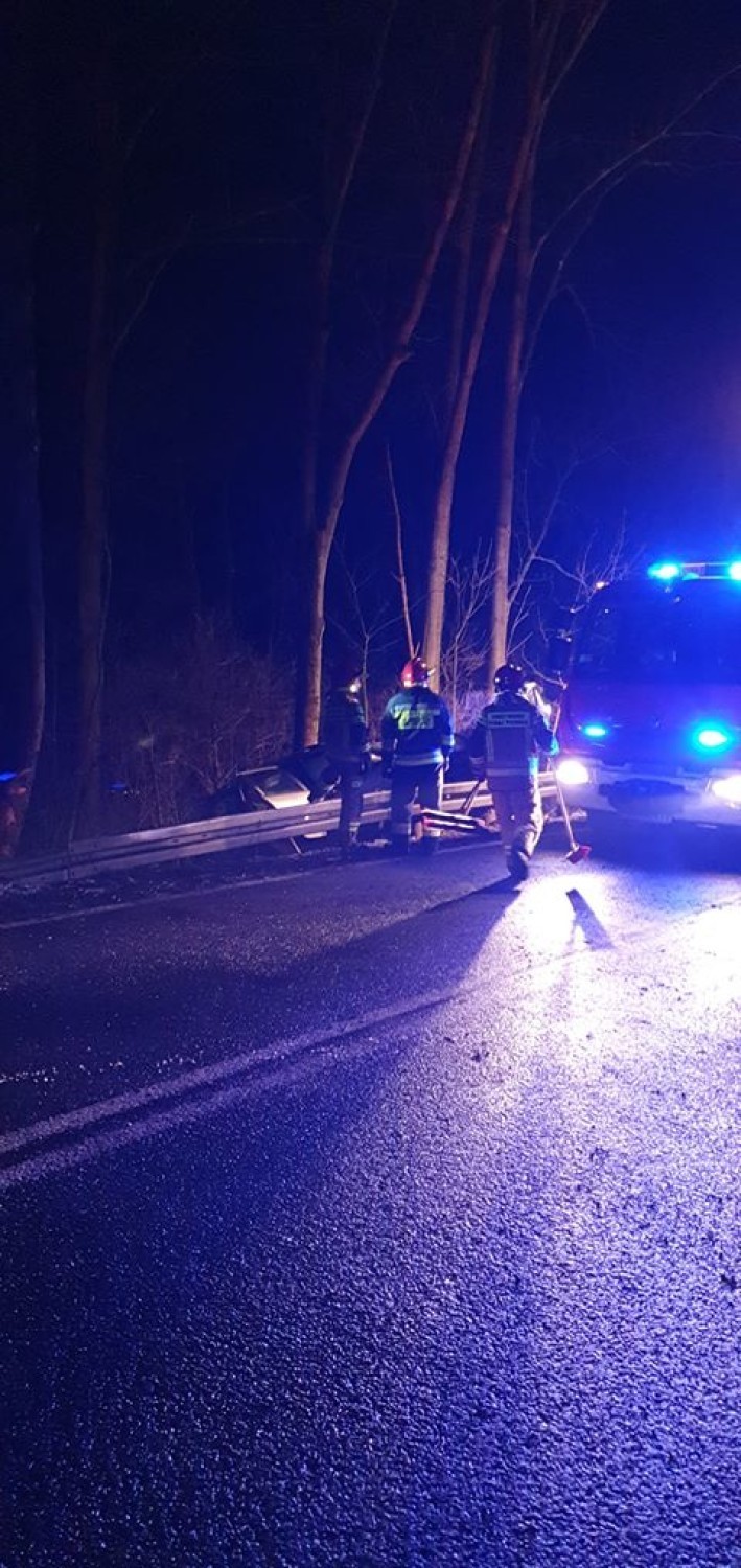 Wypadek na DK55 pod Grudziądzem. Cztery osoby w szpitalu