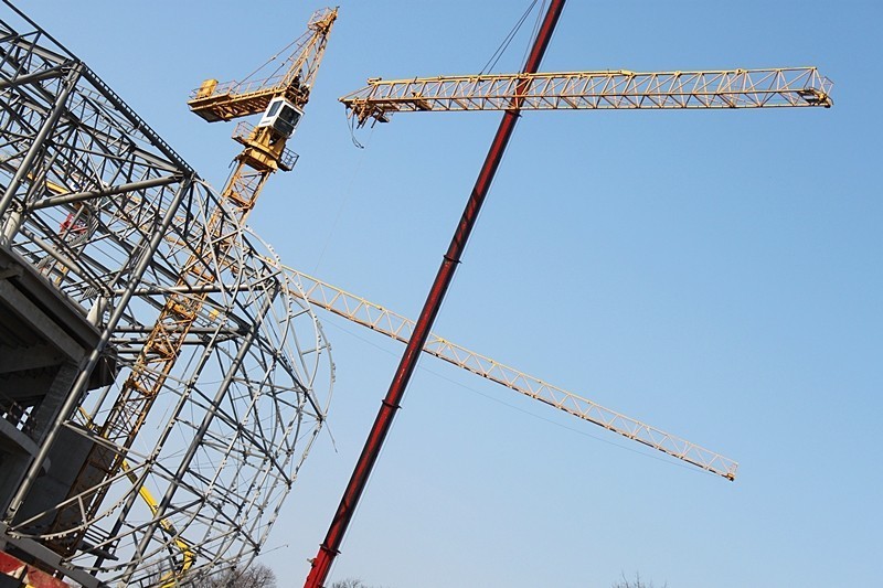 Co nowego na budowie stadionu Górnika Zabrze? [Zdjęcia]