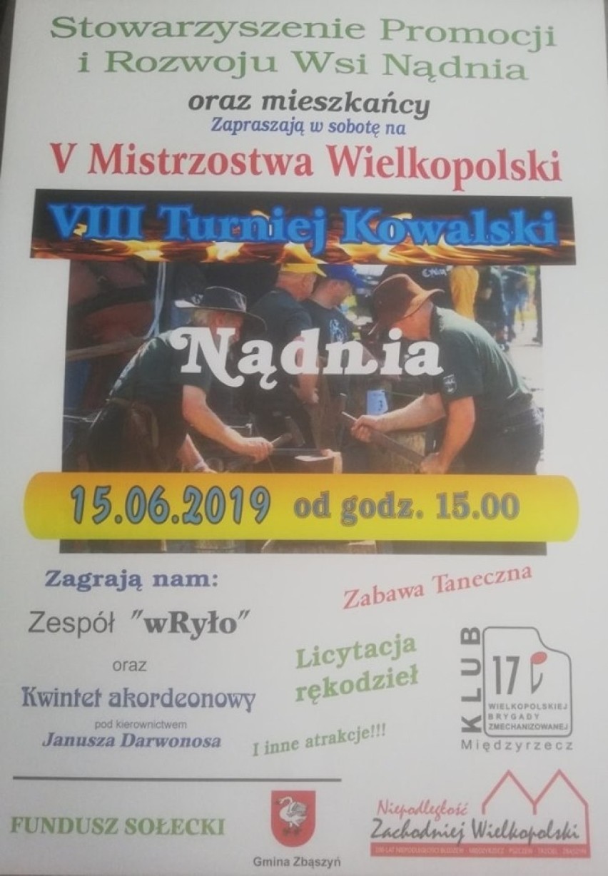 VIII Turniej Kowalski w Nądni oraz V Mistrzostwa Wielkopolski - 15 czerwca 2019