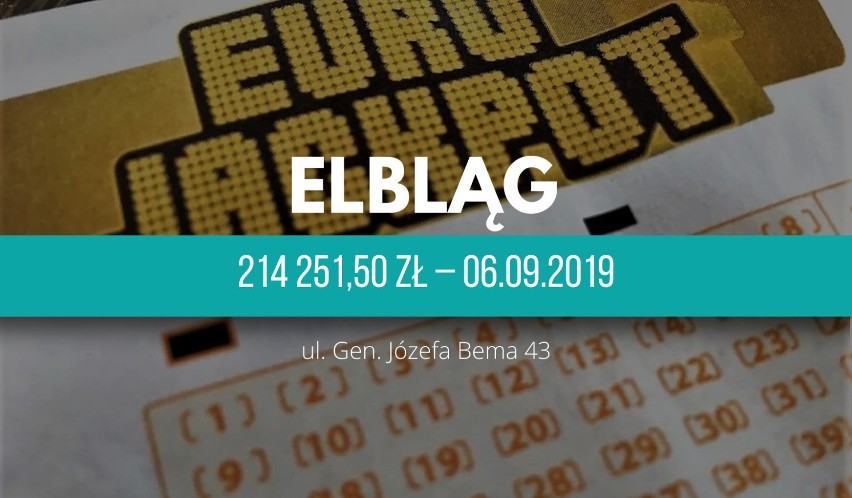 Wygrana w Eurojackpot w Elblągu! Szczęściarz wzbogaci się o 753 648 zł. Sprawdź wszystkie wygrane w Lotto i Eurojackpot w 2019 r. w Elblągu