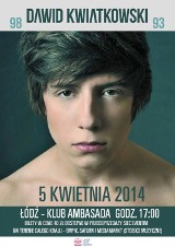 Dawid Kwiatkowski w Łodzi. Wygraj bilet na koncert w Ambasadzie