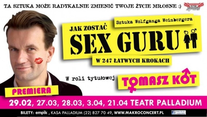 Sex-Guru - Teatr Palladium - 29 lutego | mazowieckie Nasze Miasto