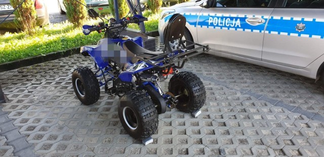 Skradziony quad został odzyskany