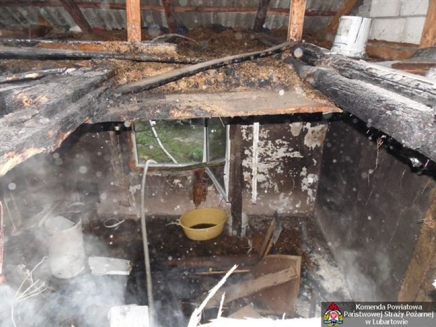 Pożar domu w Tarkawicy