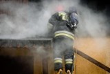 Pożar pustostanu niedaleko centrum Gdańska 10.08.2020 r.