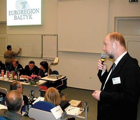 W jubileuszowym spotkaniu uczestniczył m.in. Niels Chresten Andersen, sekretarz Euroregionu Bałtyk.
Fot. Aleksander Winter