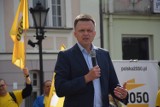 Szymon Hołownia w Wejherowie. Lider ruchu Polska 2050 porozmawiał z mieszkańcami
