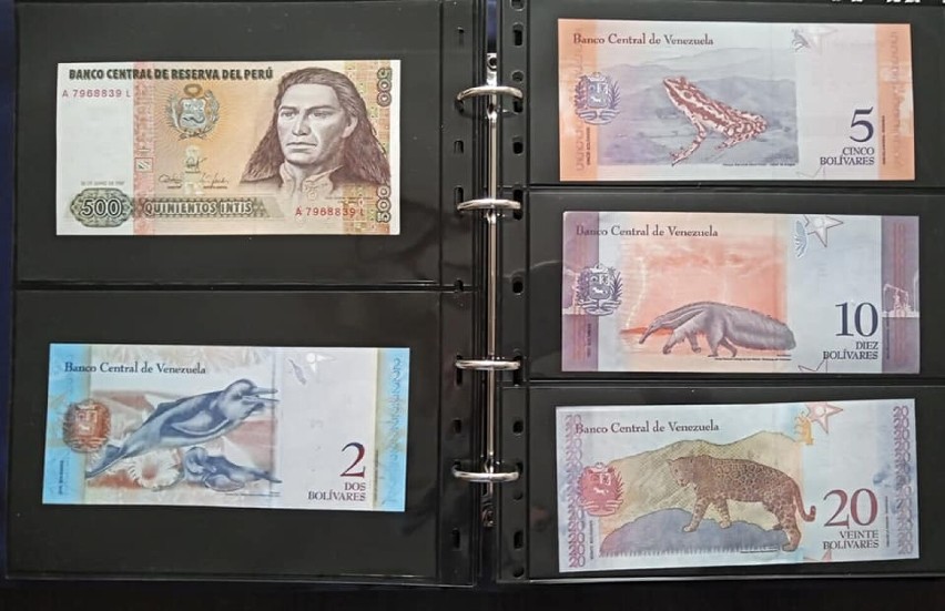 Piotr Świderski przekazał na licytację banknoty z całego świata!