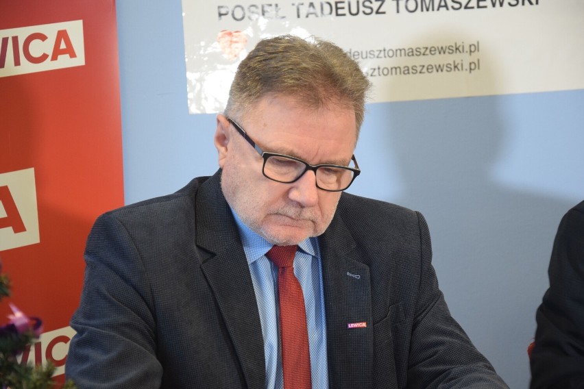 Poseł Tadeusz Tomaszewski odwiedził Śrem. Podczas wizyty poruszył m.in. tematy "Renty wdowiej" i dofinansowania PFRON