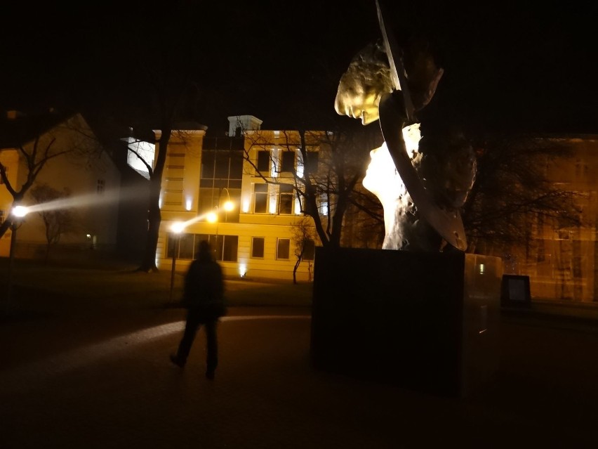 Pomnik "Wieczna Miłość" można już podziwiać także w nocy [FOTO]