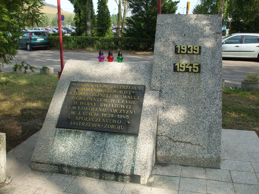 Pomnik ofiar II wojny światowej przy kopalni Borynia