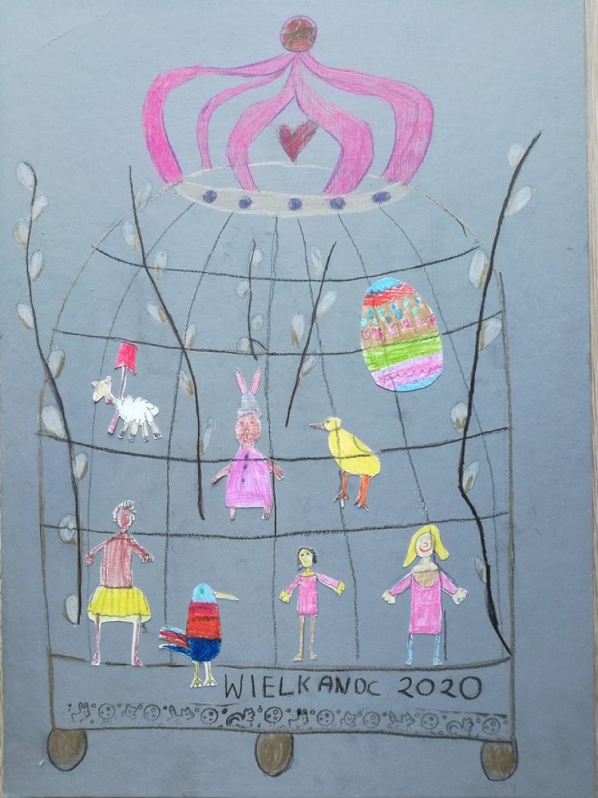„Wyobraźnia w koronie”. Konkurs Galerii Staszica 13 w Zamościu pokazał, jak dzieci widzą czas pandemii