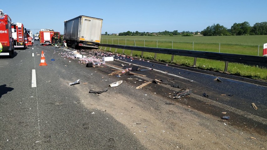 Uwaga! Wypadek dwóch tirów na S8. Lądował LPR! (FOTO)