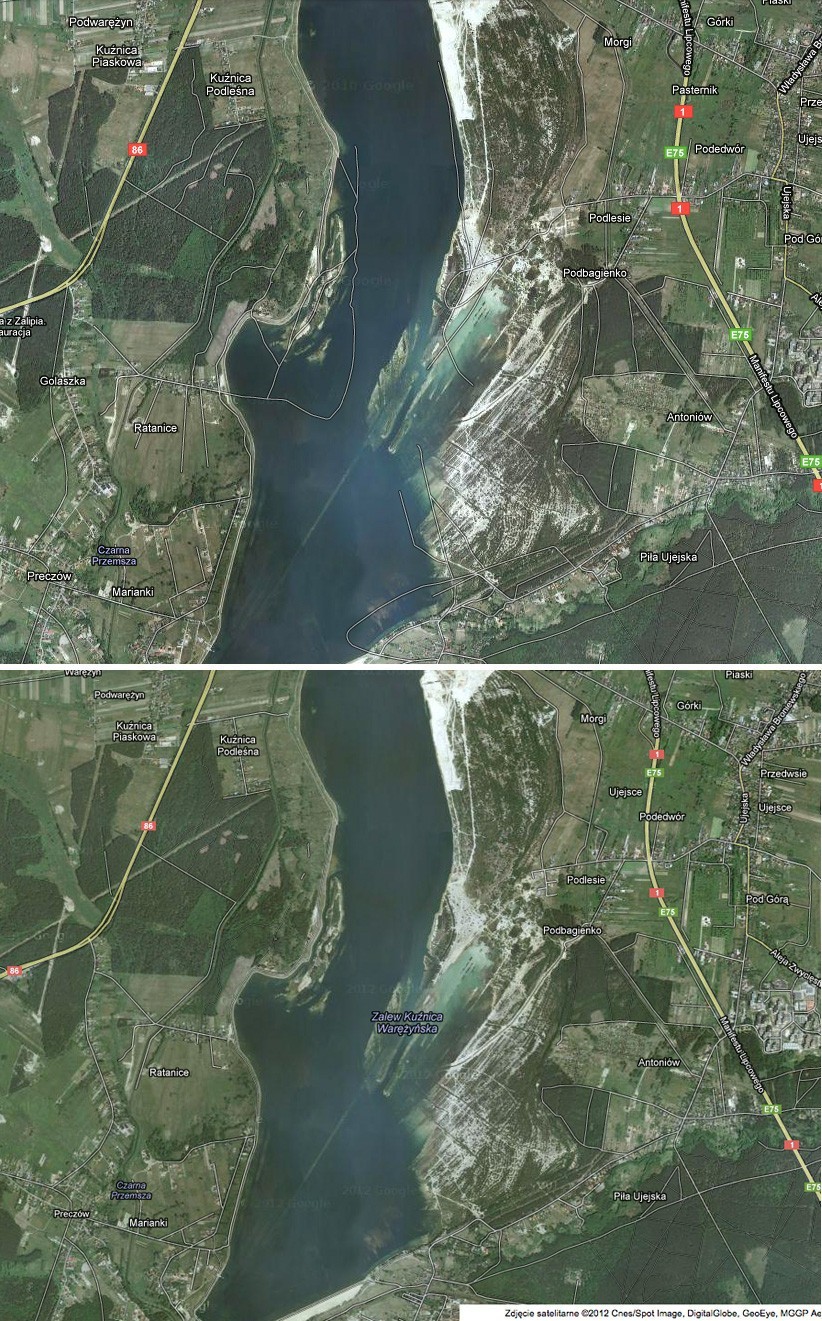 Google Maps zaktualizowało część map satelitarnych w Polsce. W końcu uwzględniono Pogorię IV
