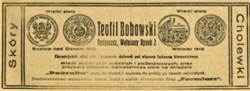 Tak reklamowali swoje produkty „znanej dobroci” bydgoscy przedsiębiorcy. Zdjęcia sprzed 100 lat!