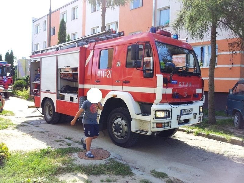 Pożar piwnicy w powiecie braniewskim [Zdjęcia]