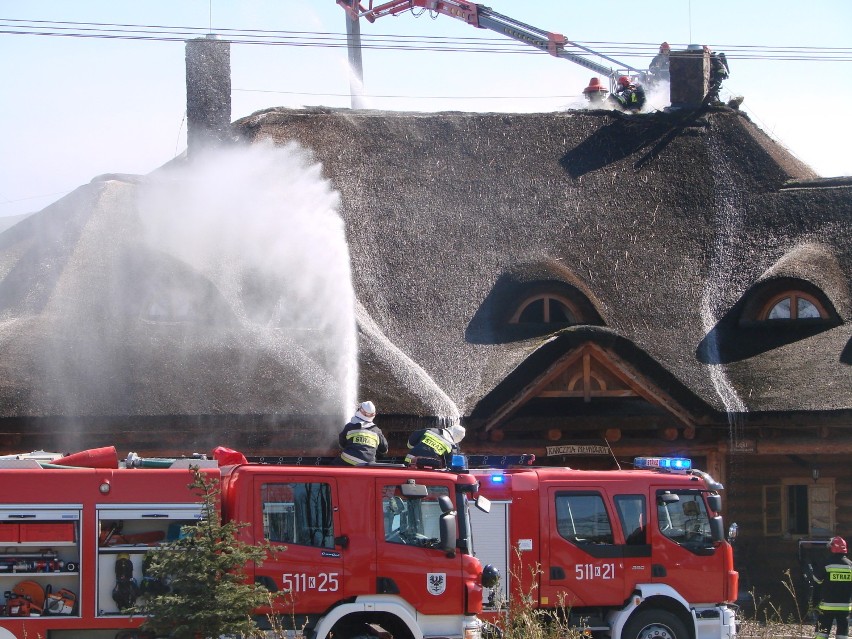 Pożar w karczmie Młynówka. Zapaliła się strzecha