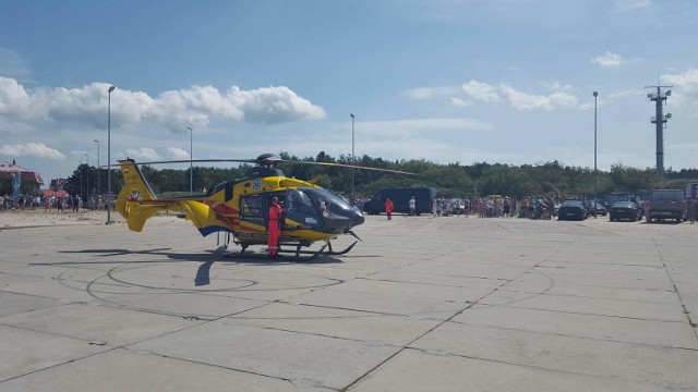 Mężczyzna został przetransportowany do szpitala