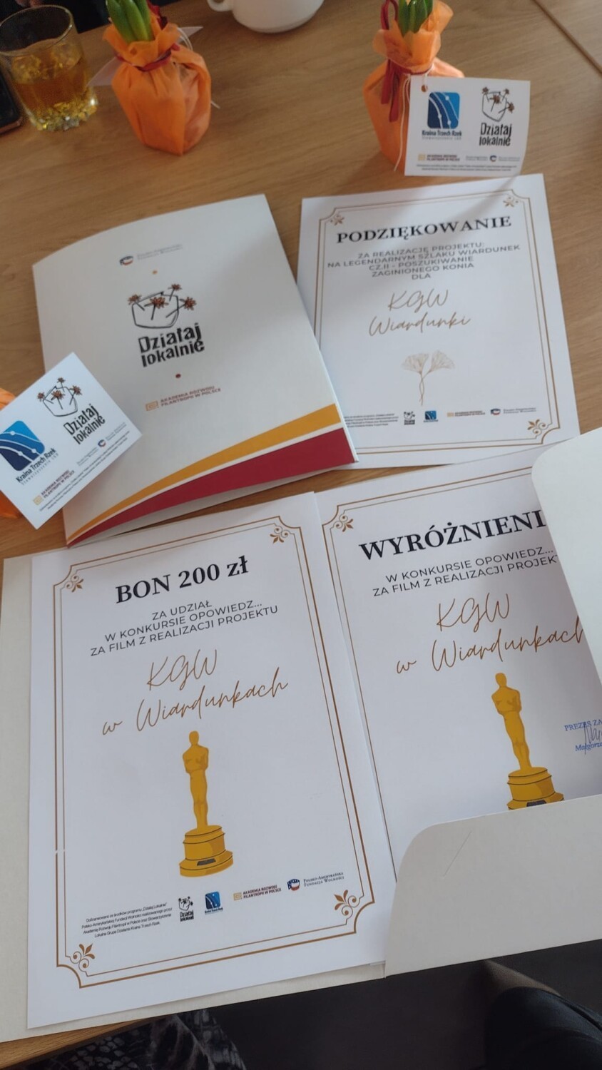 KGW Wiardunki i KGW Uścikówiec zostało laureatem konkursu LGD Kraina Trzech Rzek