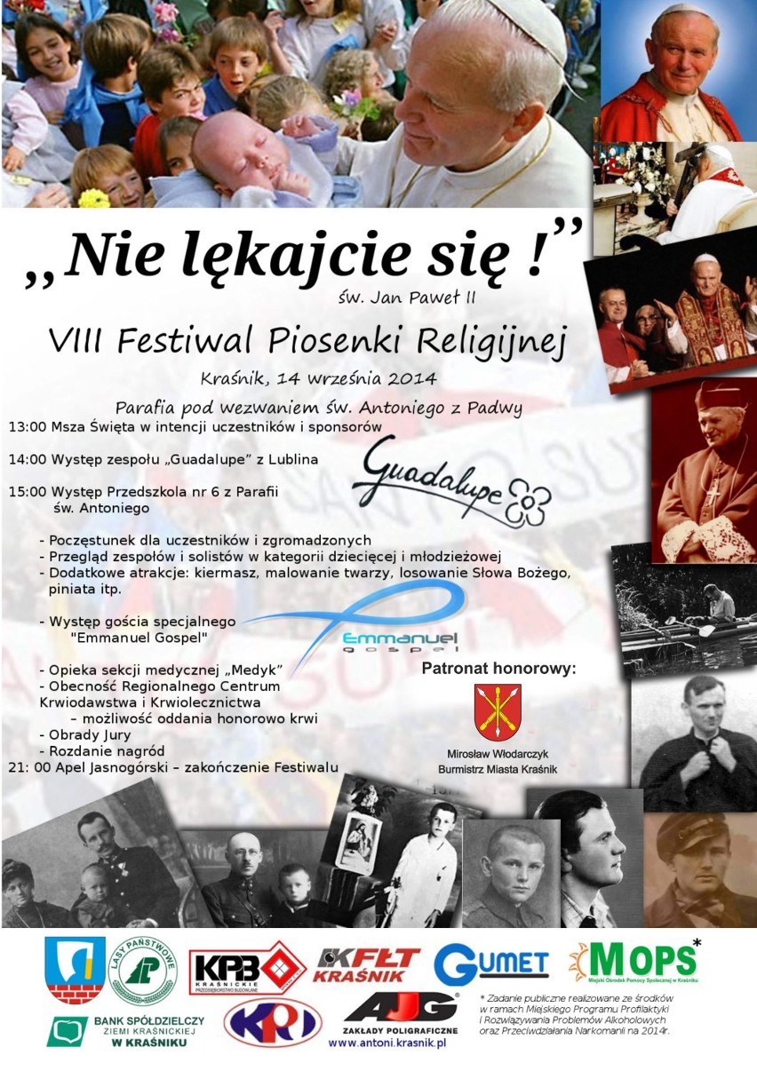 VIII Festiwal Piosenki Religijnej „Nie lękajcie...