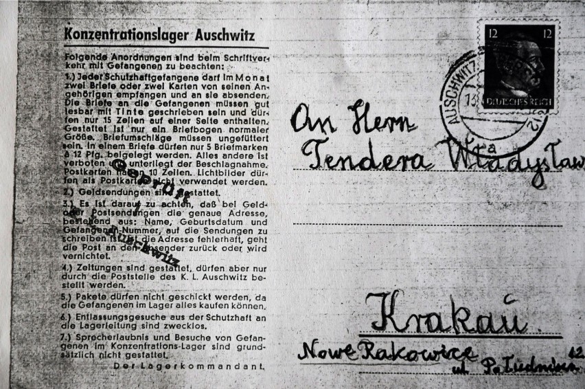 Karol Tendera, więzień KL Auschwitz nr obozowy 100430, od...