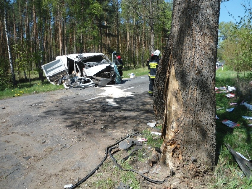 Wypadek pomiędzy Wieleniem a Człopą [ZDJĘCIA]