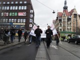 Gliwice: Protest przeciwko opłatom za przejazd autostradą A4 [ZDJĘCIA, FILM]